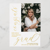 Moderne uitnodiging tot Folie van fotografie (Voorkant)