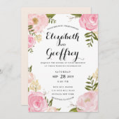 Moderne uitnodiging tot het huwelijk (Voorkant / Achterkant)