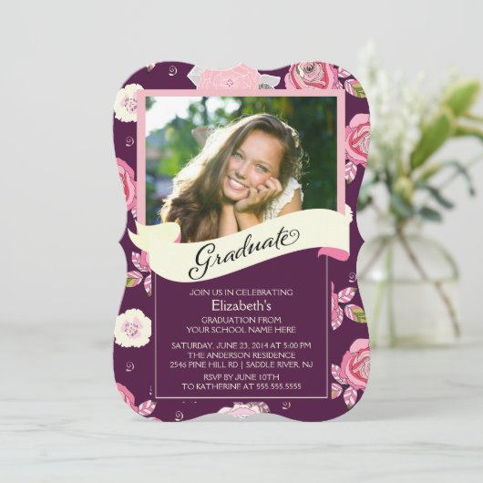 Moderne uitnodiging tot het indienen van Afstuder (Staand voorkant)