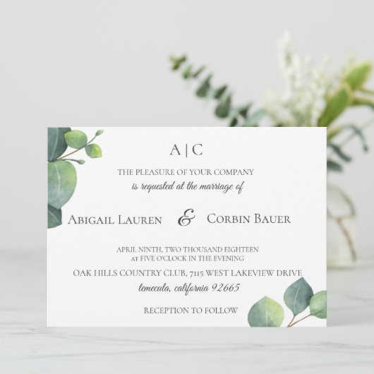 Moderne uitnodiging tot het uitzenden van een lefb (Staand voorkant)