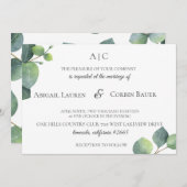 Moderne uitnodiging tot het uitzenden van een lefb (Voorkant / Achterkant)