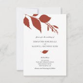 Moderne uitnodiging tot weduwen met QR-code (Voorkant)