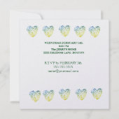 Moderne Uitnodiging Valentijn Feestviering (Achterkant)