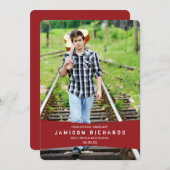 Moderne uitnodiging van de Banner Partij van het A (Voorkant / Achterkant)