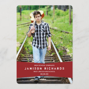 Moderne uitnodiging van de Banner Partij van het A