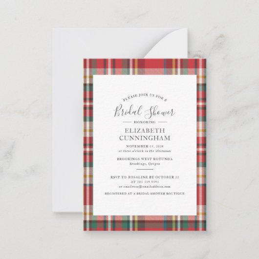 Moderne uitnodiging van de Bridal van het Manuscri (Voorkant)