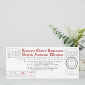 Moderne uitnodiging van de Lengte van het Tea van  (Staand voorkant)