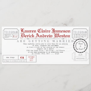 Moderne uitnodiging van de Lengte van het Tea van 