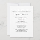 Moderne Uitnodiging van de Partij van de Fotografi (Achterkant)