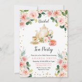 Moderne uitnodiging van de Tea Party van het Vrijg (Voorkant)