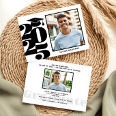 Moderne uitnodiging van de zwarte en witte GraduPa