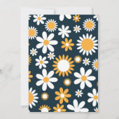 Moderne uitnodiging van Floral Bachelorette (Achterkant)