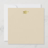 moderne uitnodiging voor afstuderende gasten (Achterkant)