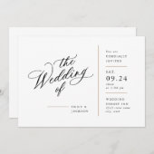 Moderne Uitnodiging voor blokkering van vaste lijn (Voorkant / Achterkant)