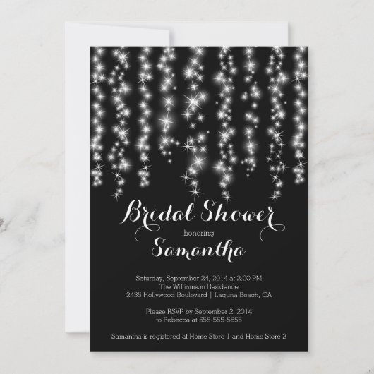Moderne uitnodiging voor bridal (Voorkant)