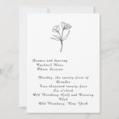 Moderne uitnodiging voor bruiloft (Achterkant)