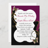 Moderne uitnodiging voor bruiloft (Voorkant / Achterkant)