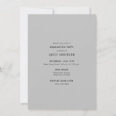 Moderne uitnodiging voor drie fotograaf (Achterkant)