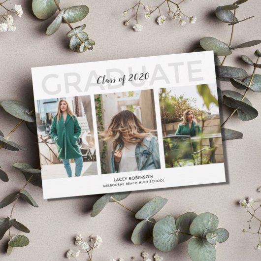 Moderne uitnodiging voor drie fotograaf