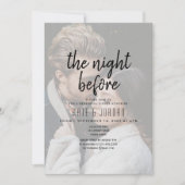 Moderne uitnodiging voor een diner met fotorehears (Voorkant)