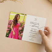 Moderne uitnodiging voor foto-Bridal