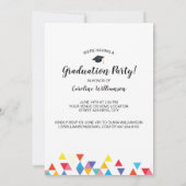 Moderne uitnodiging voor foto van Afstuderen in kl (Achterkant)