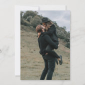 Moderne uitnodiging voor fotoweddenschappen (Achterkant)