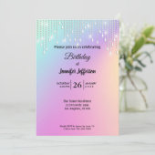 Moderne uitnodiging voor geboorte (Staand voorkant)