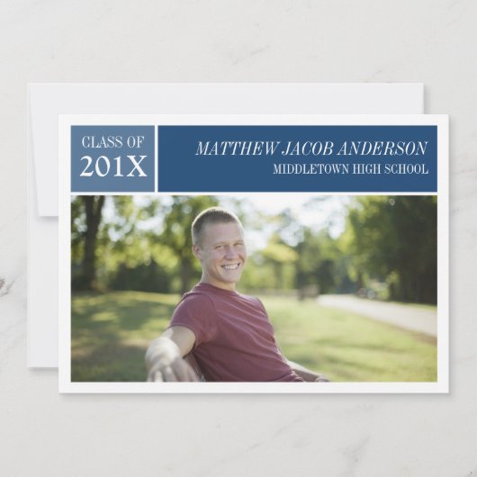 Moderne uitnodiging voor grafisch Afstuderen - bla (Voorkant)