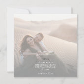 Moderne uitnodiging voor hedendaagse penseelwedden (Achterkant)