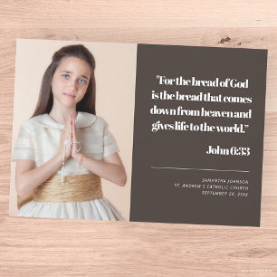 Moderne uitnodiging voor het eerste citaat van de 