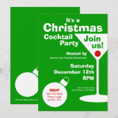 Moderne uitnodiging voor kerstfeest (Voorkant / Achterkant)