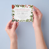 Moderne uitnodiging voor kerstfeestdag flyer (Hand)