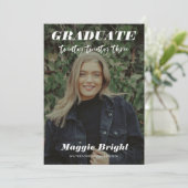 Moderne uitnodiging voor open huis 2023 afgestudee (Staand voorkant)