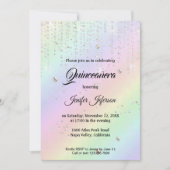 Moderne uitnodiging voor Quinceanera (Voorkant)