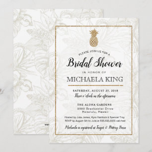 Moderne uitnodiging voor tropische ananassen