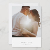 Moderne uitnodiging voor tropische bruiloft Monste (Achterkant)