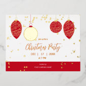 Moderne uitnodiging voor zakelijke kerst met elega (Voorkant)