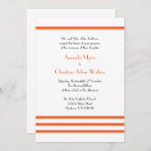 Moderne uitnodigingen voor bruiloft met Stripes (O (Voorkant / Achterkant)