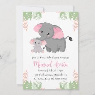 moderne uitnodigingen voor een babyshower met een
