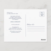 Moderne uitsteldatum huwelijk briefkaart (Achterkant)