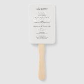 Moderne Uitvaart | Orde van Dienst Levensviering Handwaaier (Achterkant)