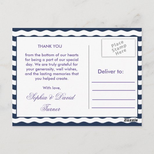 Moderne ultra Violet Lace Weddenschap Hartelijk da Briefkaart (Achterkant)