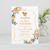 Moderne Une petite invitation au baby shower (Debout devant)