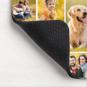 Moderne unieke 12-fotocollage muismat (Hoek)