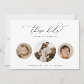 Moderne unieke foto deze Kinder bruiloft Save The Date (Voorkant)