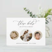 Moderne unieke foto deze Kinder bruiloft Save The Date (Staand voorkant)