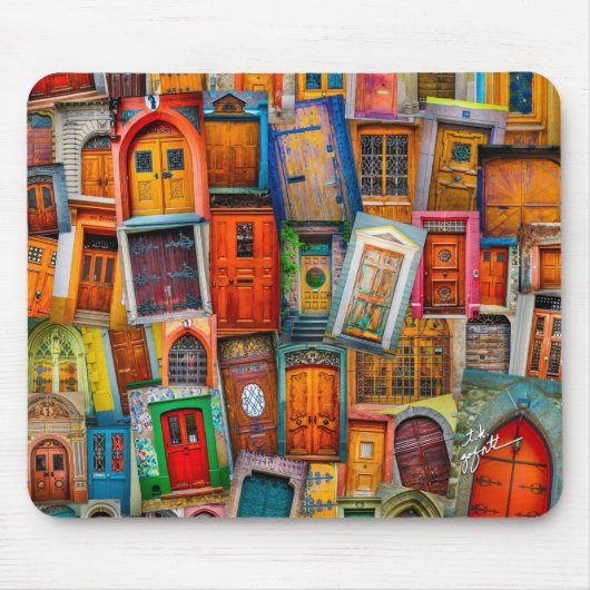 Moderne, unieke  kunstfoto muismat (Voorkant)