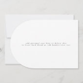 Moderne Unieke Minimale Aankondiging van de Fotoge (Achterkant)