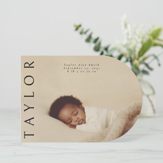 Moderne Unieke Minimale Aankondiging van de Fotoge (Staand voorkant)